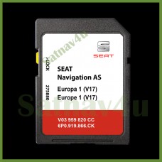 Seat Mib2 V17 AS Navigation SD Card Map Update Europe UK 2023